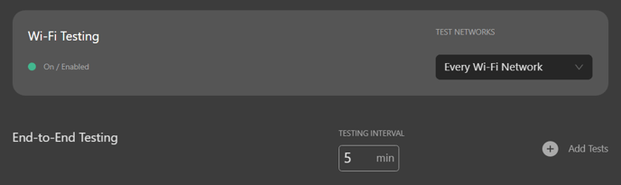Test intervals